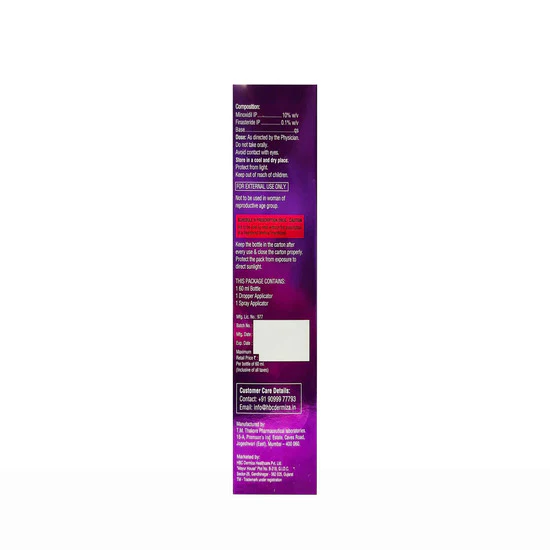 Minfin F 10% Hair growth solution, 60ml - Image 3